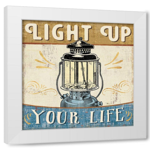 A Great Journey X White Modern Wood Framed Art Print by Pela Studio