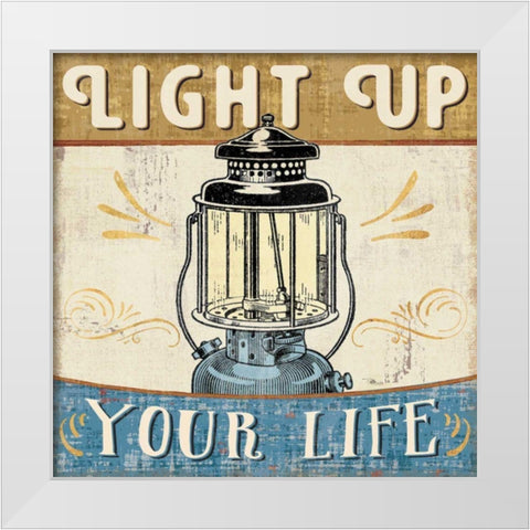 A Great Journey X White Modern Wood Framed Art Print by Pela Studio