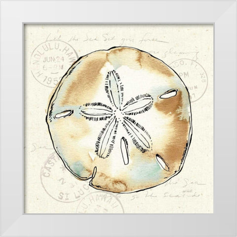 Coastal Breeze VI White Modern Wood Framed Art Print by Tavoletti, Anne