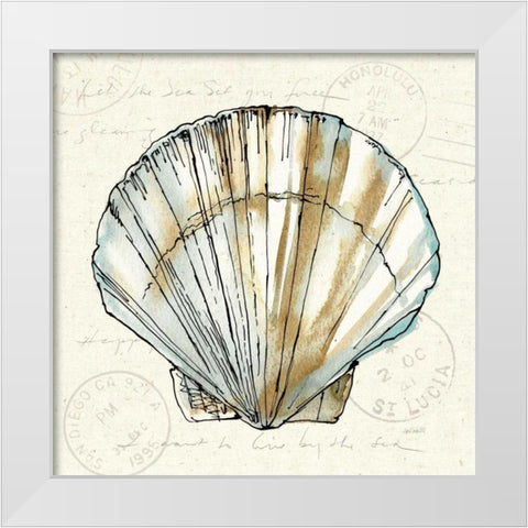 Coastal Breeze VII White Modern Wood Framed Art Print by Tavoletti, Anne