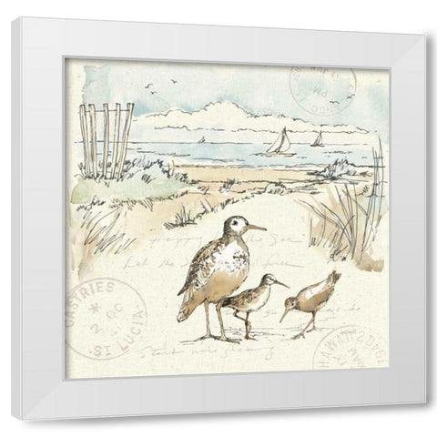 Coastal Breeze X White Modern Wood Framed Art Print by Tavoletti, Anne