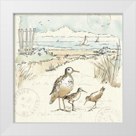 Coastal Breeze X White Modern Wood Framed Art Print by Tavoletti, Anne