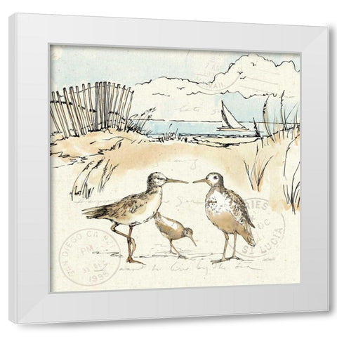 Coastal Breeze XI White Modern Wood Framed Art Print by Tavoletti, Anne