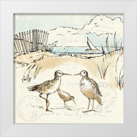 Coastal Breeze XI White Modern Wood Framed Art Print by Tavoletti, Anne