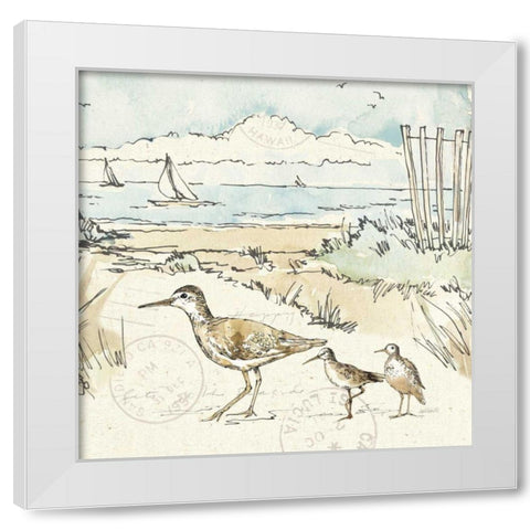 Coastal Breeze XII White Modern Wood Framed Art Print by Tavoletti, Anne