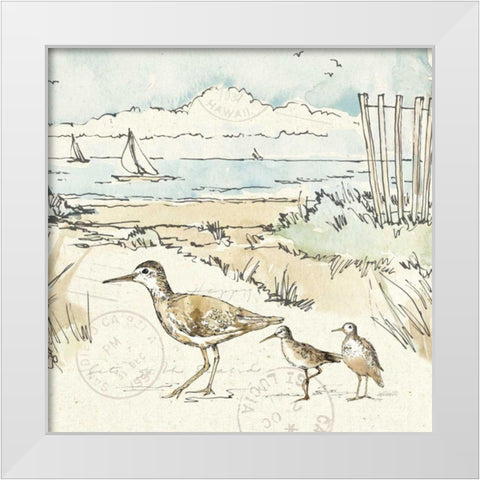 Coastal Breeze XII White Modern Wood Framed Art Print by Tavoletti, Anne