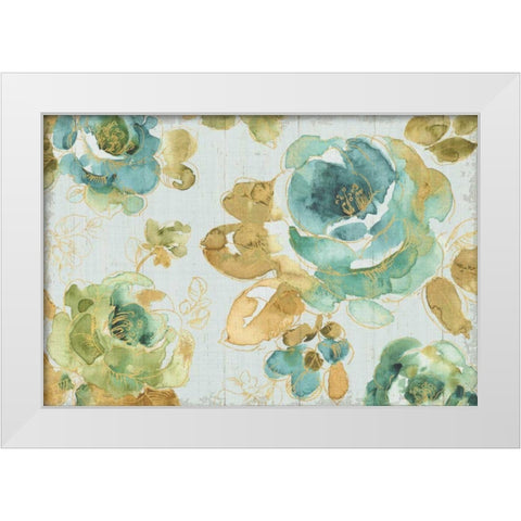 My Greenhouse Roses I Gray White Modern Wood Framed Art Print by Audit, Lisa