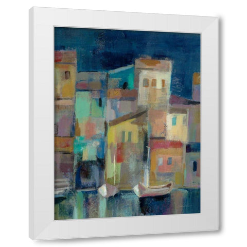 Evening I Port III White Modern Wood Framed Art Print by Vassileva, Silvia