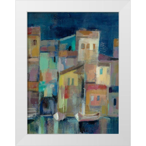 Evening I Port III White Modern Wood Framed Art Print by Vassileva, Silvia