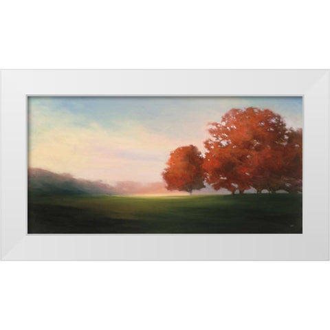 La Plage en Hiver White Modern Wood Framed Art Print by Purinton, Julia