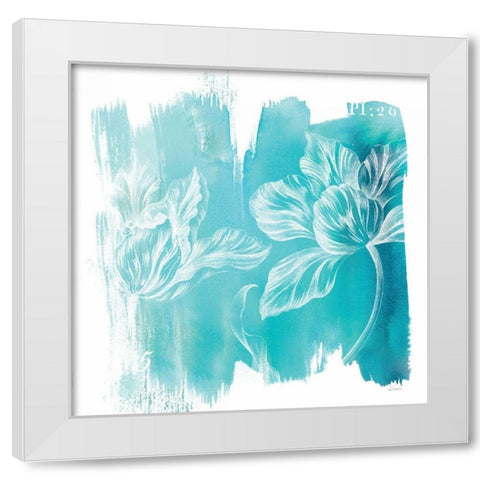 Water Wash II White Modern Wood Framed Art Print by Schlabach, Sue