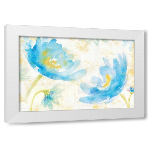 Breeze Blooms I White Modern Wood Framed Art Print by Schlabach, Sue