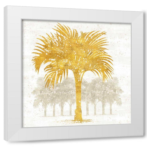 Palm Coast IV White Modern Wood Framed Art Print by Schlabach, Sue
