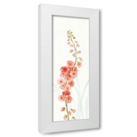 Rainbow Seeds Flowers VII Coral White Modern Wood Framed Art Print by Audit, Lisa