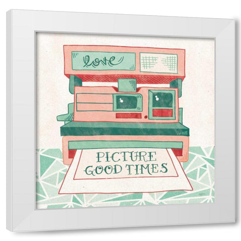 Retro Polaroid White Modern Wood Framed Art Print by Urban, Mary