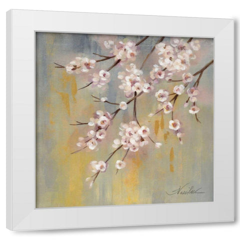 Cherry Cloud I White Modern Wood Framed Art Print by Vassileva, Silvia