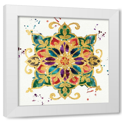 Little Jewels I White Modern Wood Framed Art Print by Aiken, Jess