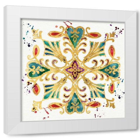 Little Jewels II White Modern Wood Framed Art Print by Aiken, Jess