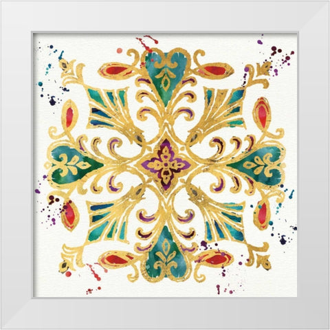 Little Jewels II White Modern Wood Framed Art Print by Aiken, Jess