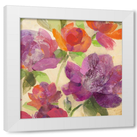 Garden Delight IV White Modern Wood Framed Art Print by Hristova, Albena
