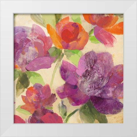 Garden Delight IV White Modern Wood Framed Art Print by Hristova, Albena