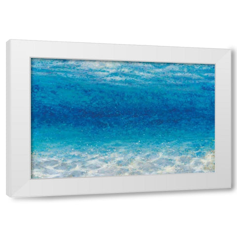 Underwater I White Modern Wood Framed Art Print by Wiens, James