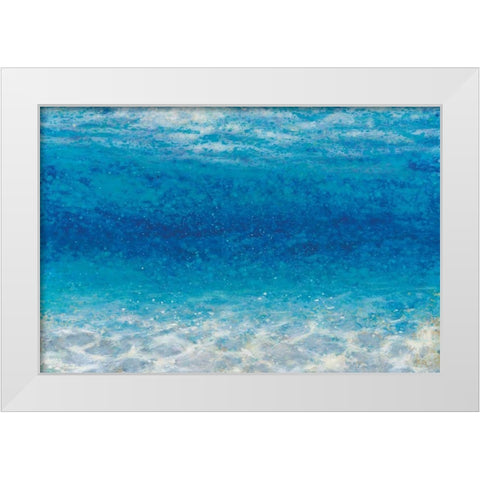 Underwater I White Modern Wood Framed Art Print by Wiens, James