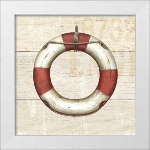 Nautique IV White Modern Wood Framed Art Print by Wiens, James