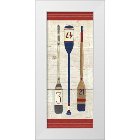 Nautique X White Modern Wood Framed Art Print by Wiens, James