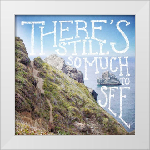Coastal Adventures I White Modern Wood Framed Art Print by Marshall, Laura