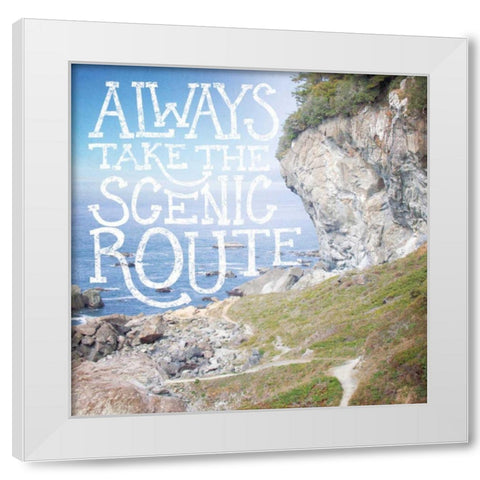 Coastal Adventures II White Modern Wood Framed Art Print by Marshall, Laura