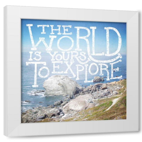 Coastal Adventures IV White Modern Wood Framed Art Print by Marshall, Laura