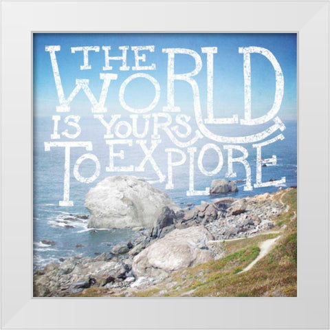 Coastal Adventures IV White Modern Wood Framed Art Print by Marshall, Laura
