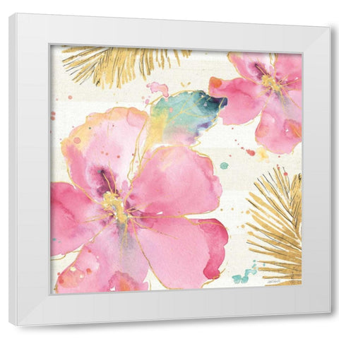 Flamingo Fever VIII White Modern Wood Framed Art Print by Tavoletti, Anne