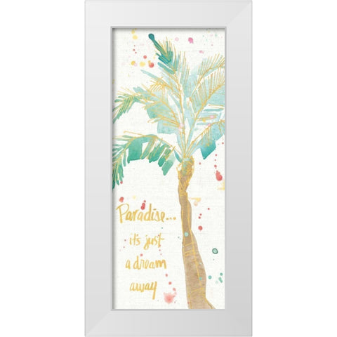 Flamingo Fever IX White Modern Wood Framed Art Print by Tavoletti, Anne
