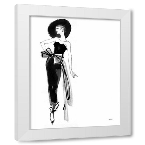 Fifties Fashion IV White Modern Wood Framed Art Print by Tavoletti, Anne