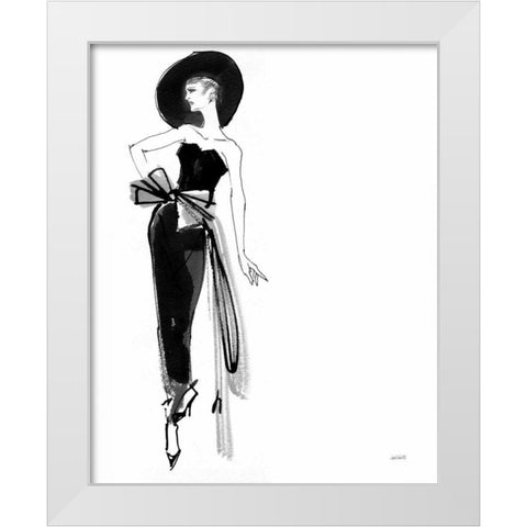 Fifties Fashion IV White Modern Wood Framed Art Print by Tavoletti, Anne