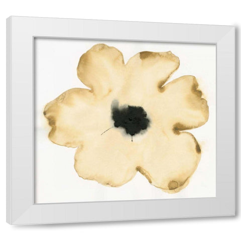 Suede Fleur II White Modern Wood Framed Art Print by Novak, Shirley