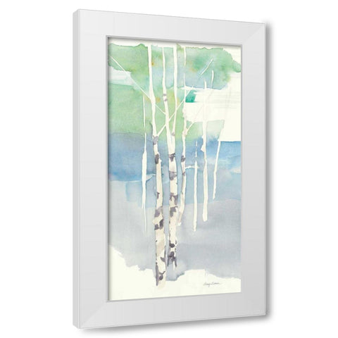 Aspens Panel I White Modern Wood Framed Art Print by Tillmon, Avery