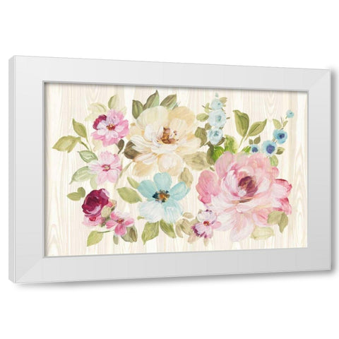 Driftwood Garden X White Modern Wood Framed Art Print by Wild Apple Portfolio