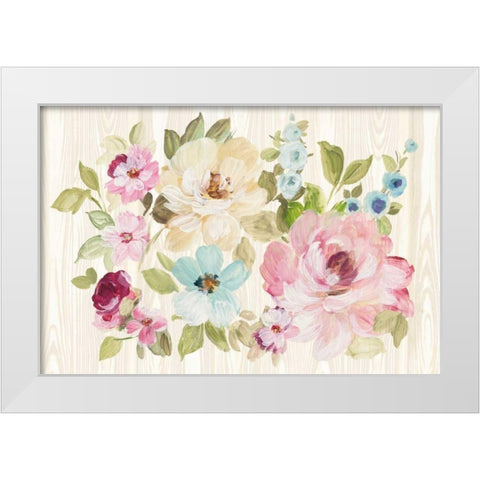 Driftwood Garden X White Modern Wood Framed Art Print by Wild Apple Portfolio