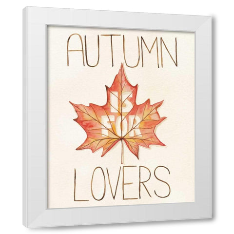 Autumn Love II v.2 White Modern Wood Framed Art Print by DeNeige, Elyse