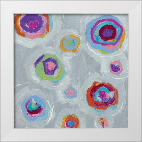 Frolic I Crop White Modern Wood Framed Art Print by Wild Apple Portfolio