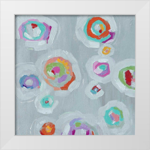 Frolic II Crop White Modern Wood Framed Art Print by Wild Apple Portfolio
