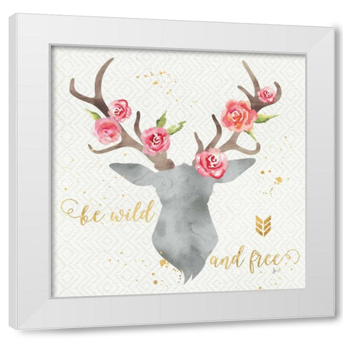 Wild Bohemian I White Modern Wood Framed Art Print by Aiken, Jess