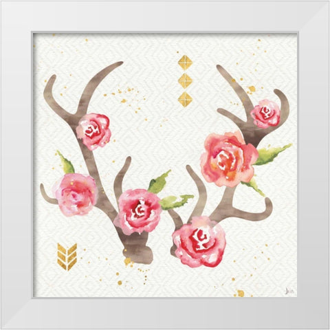 Wild Bohemian III White Modern Wood Framed Art Print by Aiken, Jess