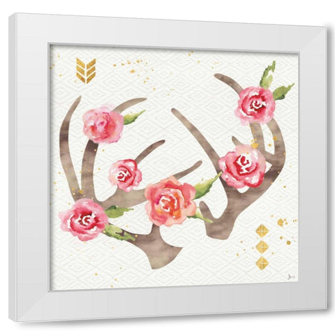 Wild Bohemian IV White Modern Wood Framed Art Print by Aiken, Jess