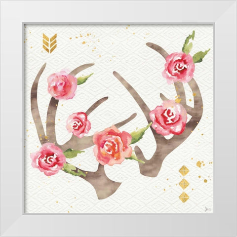 Wild Bohemian IV White Modern Wood Framed Art Print by Aiken, Jess