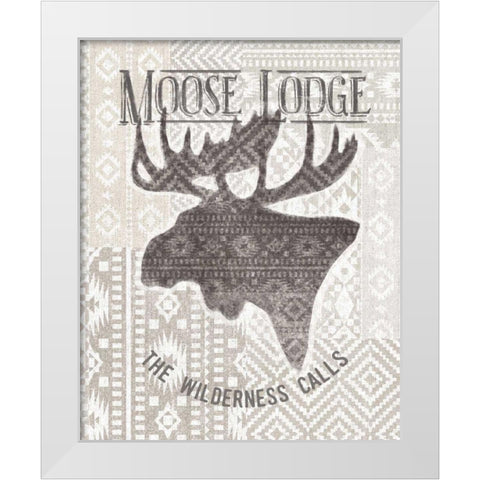 Soft Lodge V White Modern Wood Framed Art Print by Penner, Janelle