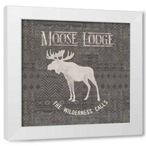 Soft Lodge IV Dark White Modern Wood Framed Art Print by Penner, Janelle
